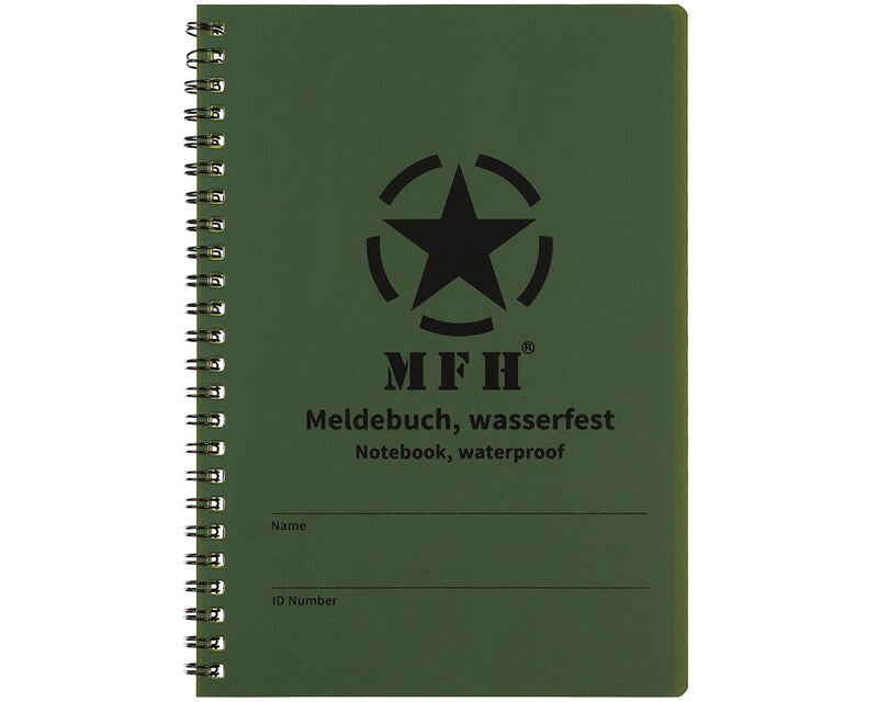 MFH Waterproof Notebook 150 x 210 mm