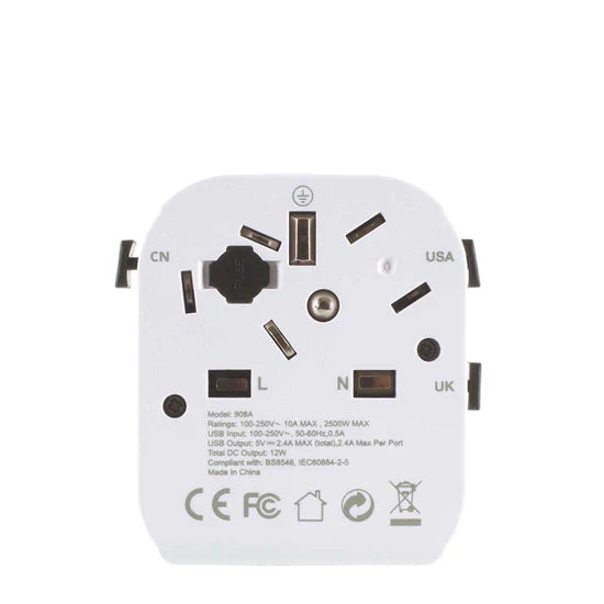 UK-World USB Travel Adapter