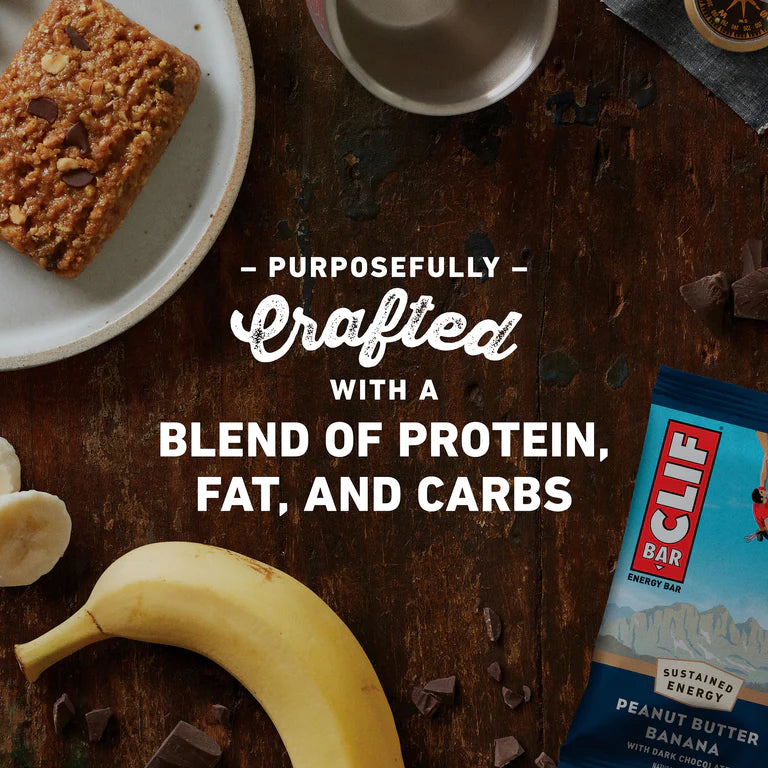 Clif Bar Peanut Butter Banana with dark choc