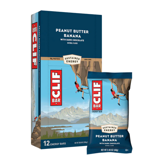 Clif Bar Peanut Butter Banana with dark choc