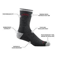 Men's Hiker Micro Crew Midweight Hiking Sock