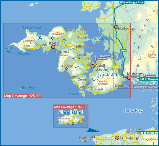 Achill & Corraun/Clare Island Map
