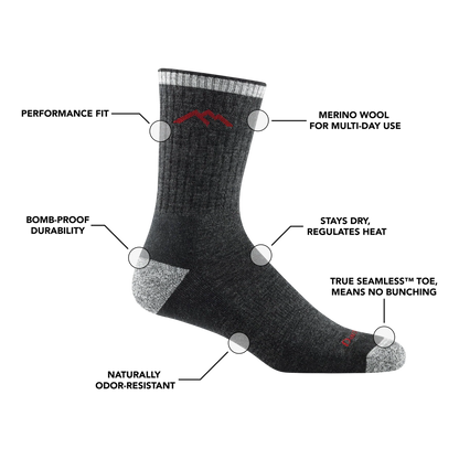 Hiker Micro Crew Midweight Hiking Sock