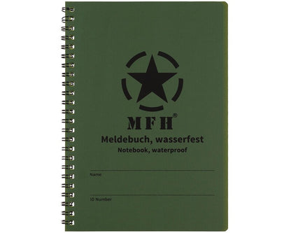 MFH Waterproof Notebook 150 x 210 mm