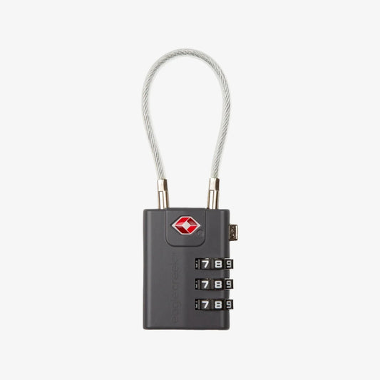3-Dial TSA Lock & Cable