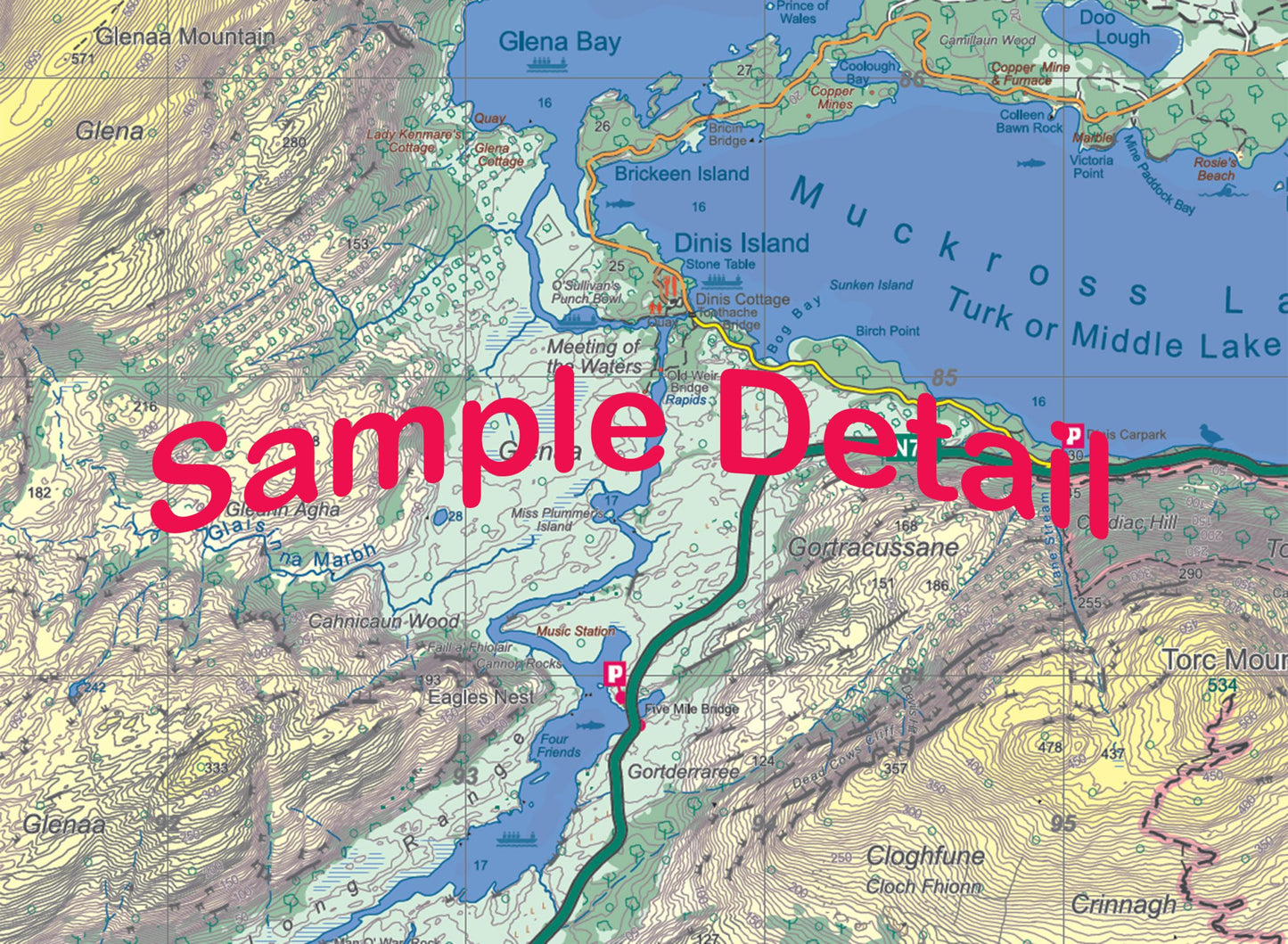 Killarney N.P Laminated Map