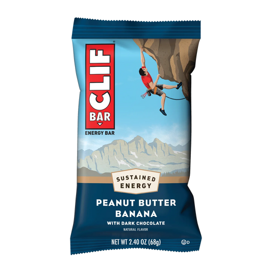 Clif Bar Peanut Butter Banana with dark choc