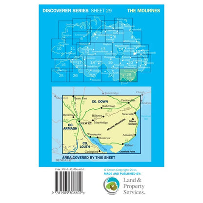 OSNI Discoverer Series The Mournes Sheet 29