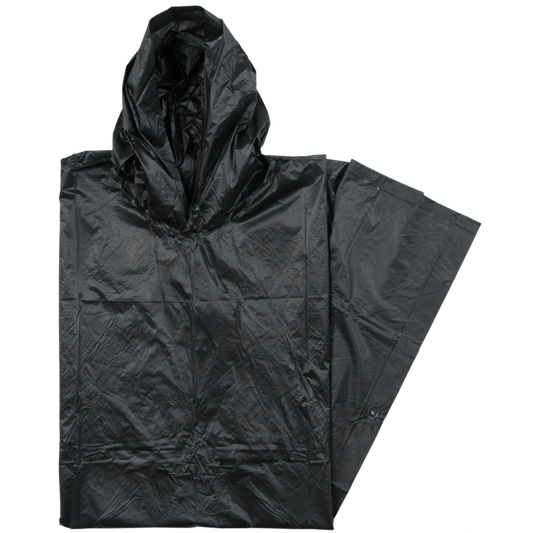 Vinyl Poncho Black