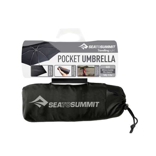 Travelling Light Pocket Umbrella - Black