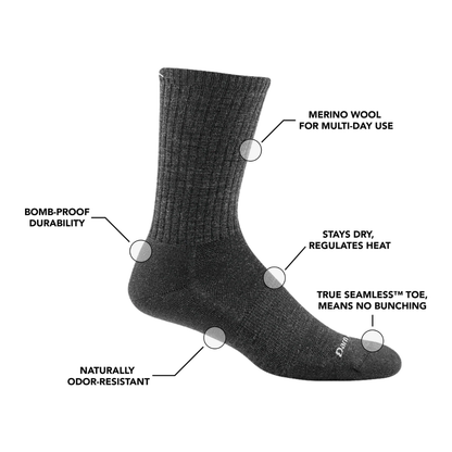 Men's The Standard Crew Cushioned Lightweight Lifestyle Socks