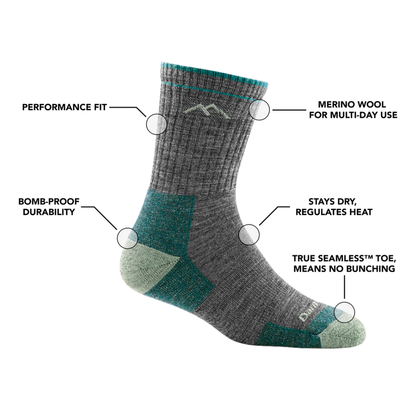Women's Hiker Micro Crew Midweight Hiking Socks