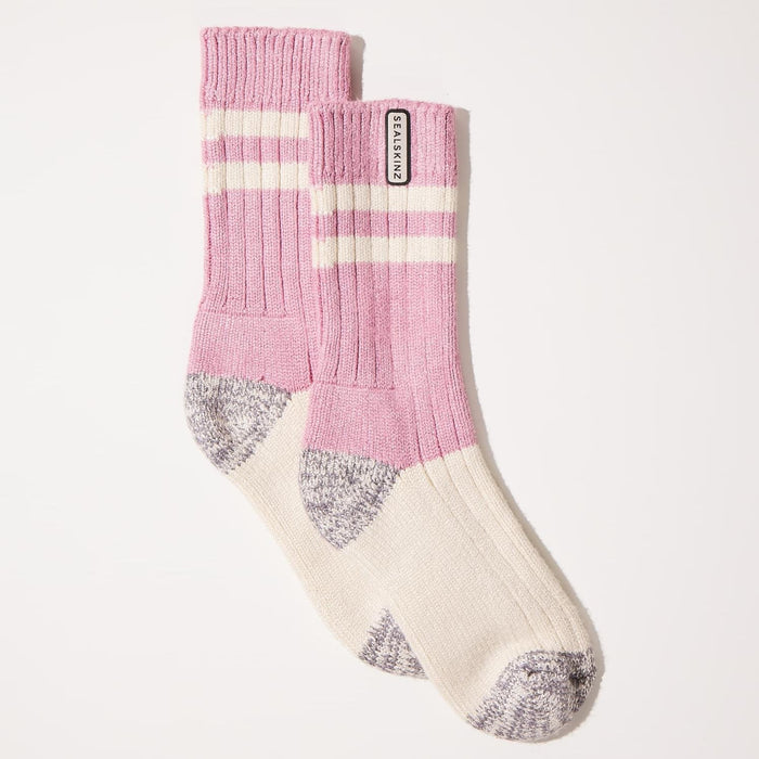 Bamboo Mid Sock Pink/Grey L/XL