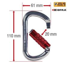carabiner AM D twist lock