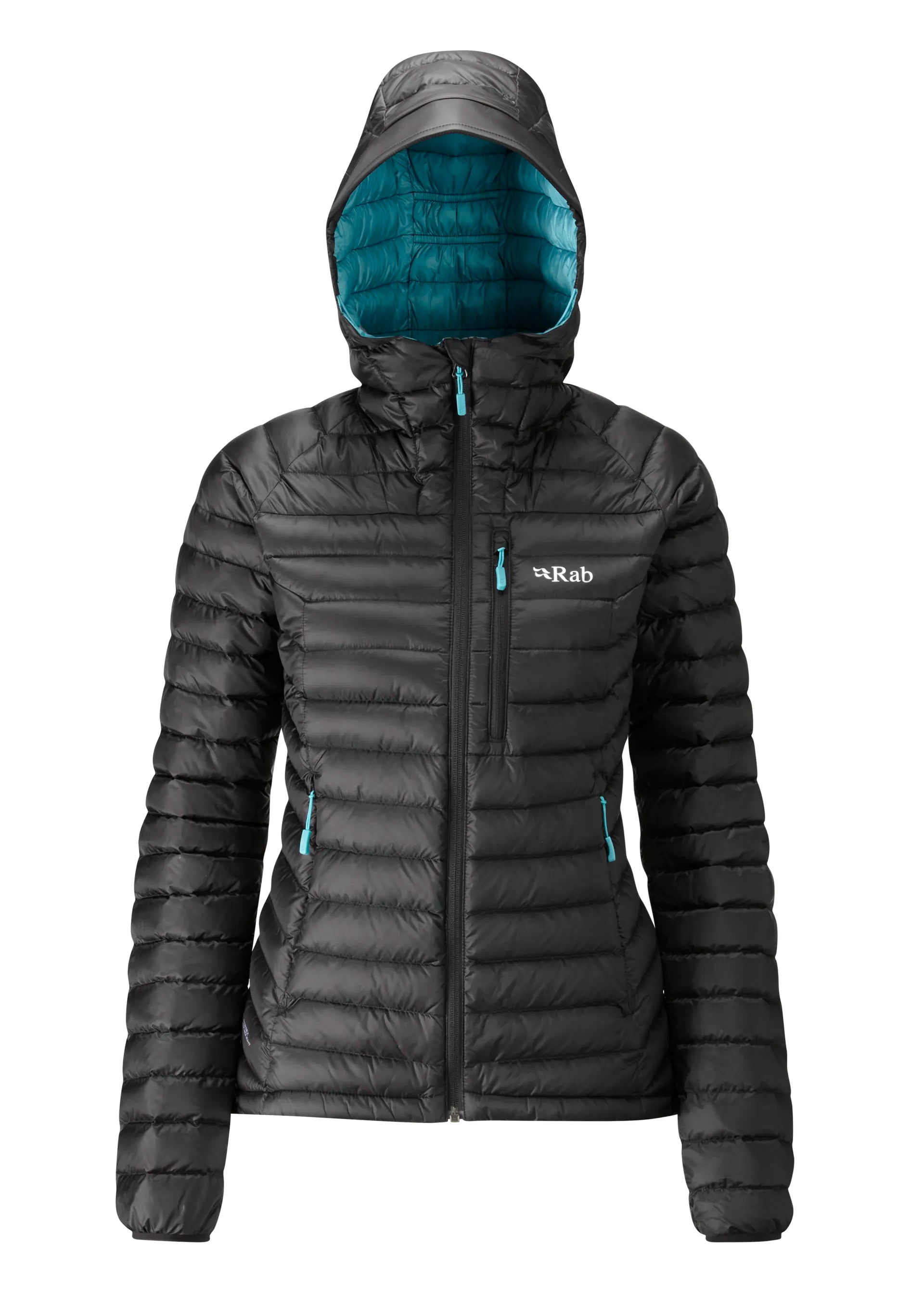 Rab microlight alpine jacket womens black seaglass shop